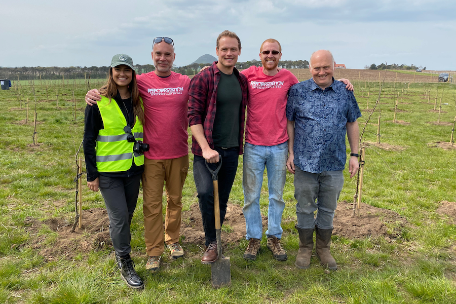 Planting Trees in Scotland with Sam Heughan and My Peak Challenge