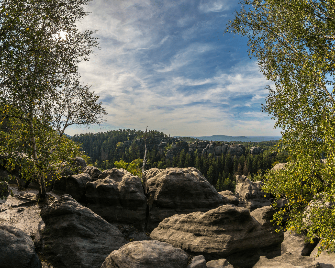 Rocks, trees, and cliffs in Malawi