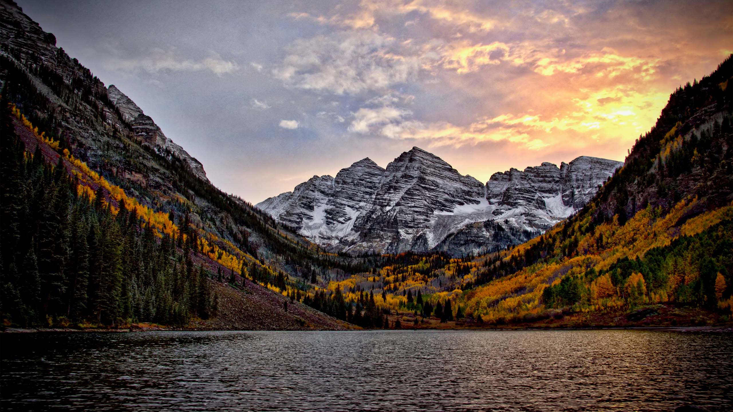 Maroon Bells Colorado landscape mountains