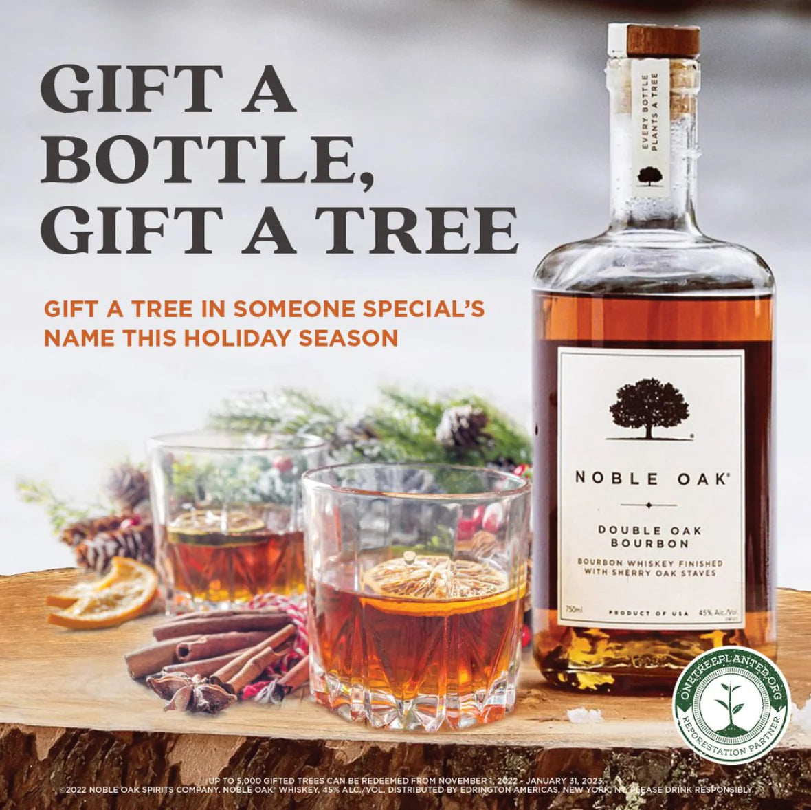 gift a bottle save a tree flier
