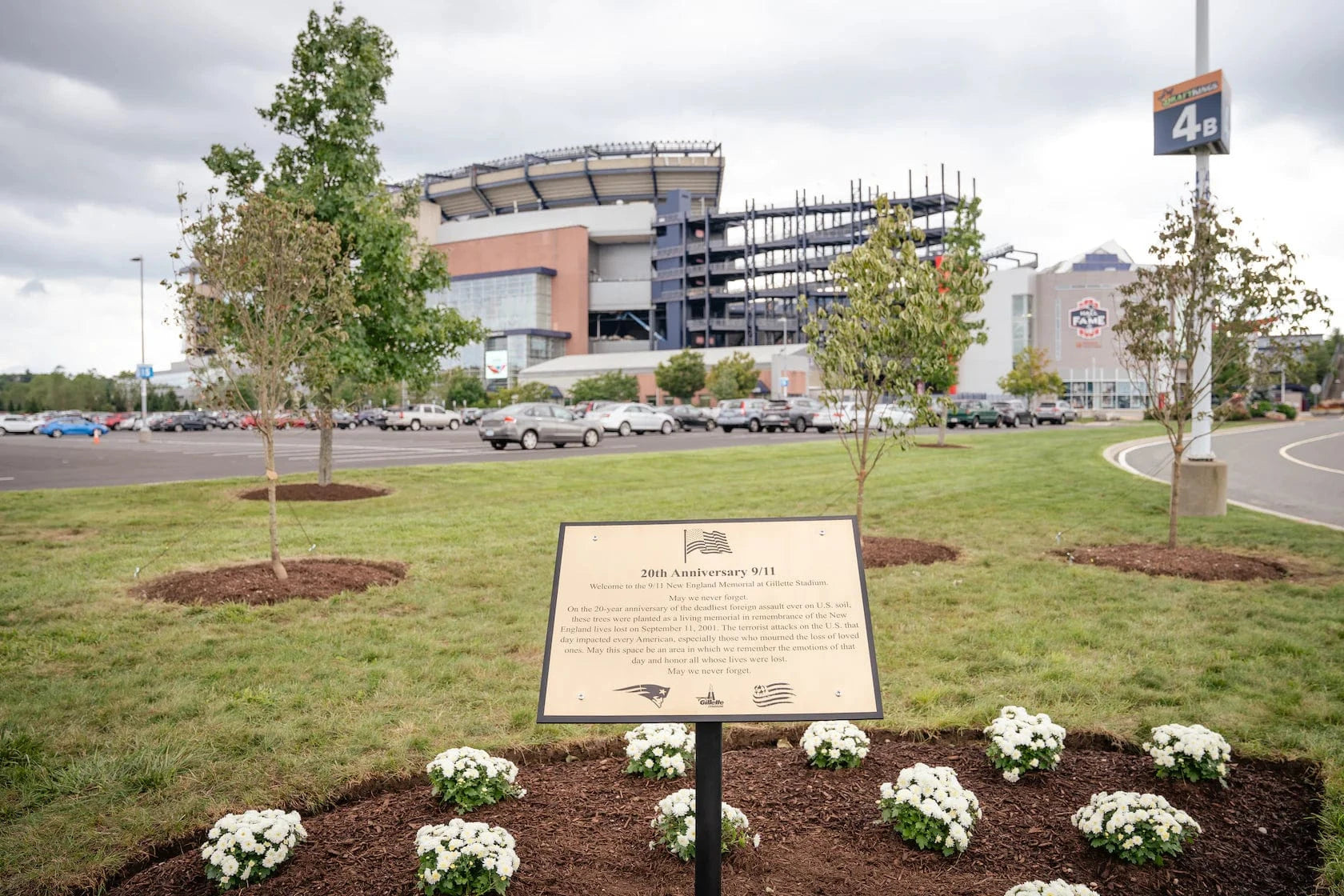 gillette stadium memorial garden