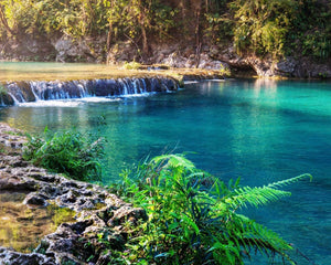 Guatemala clear blue water