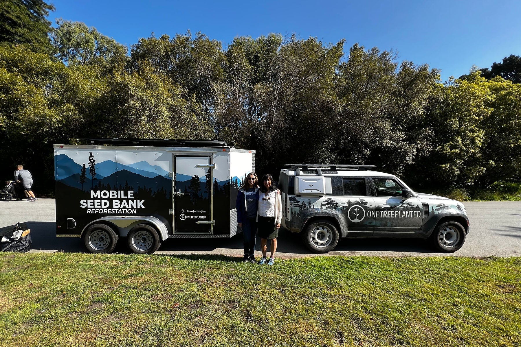 one tree planted land rover terraformation mobile seed bank
