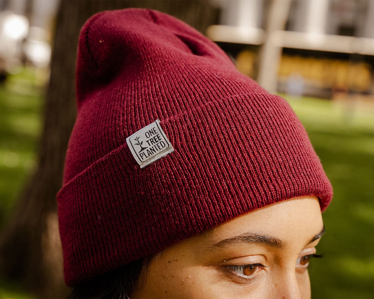 Beanie in Maroon