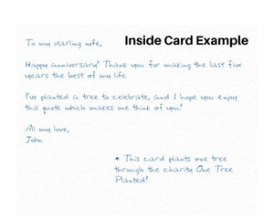 Behind of Tree Quote Card 