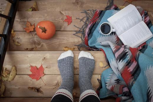 cozy socks fall photo