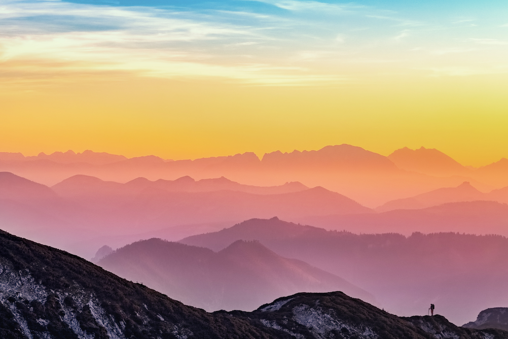 sunrise mountain landscape