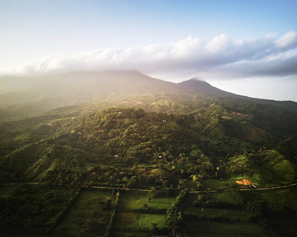 Honduras landscape mountains and trees