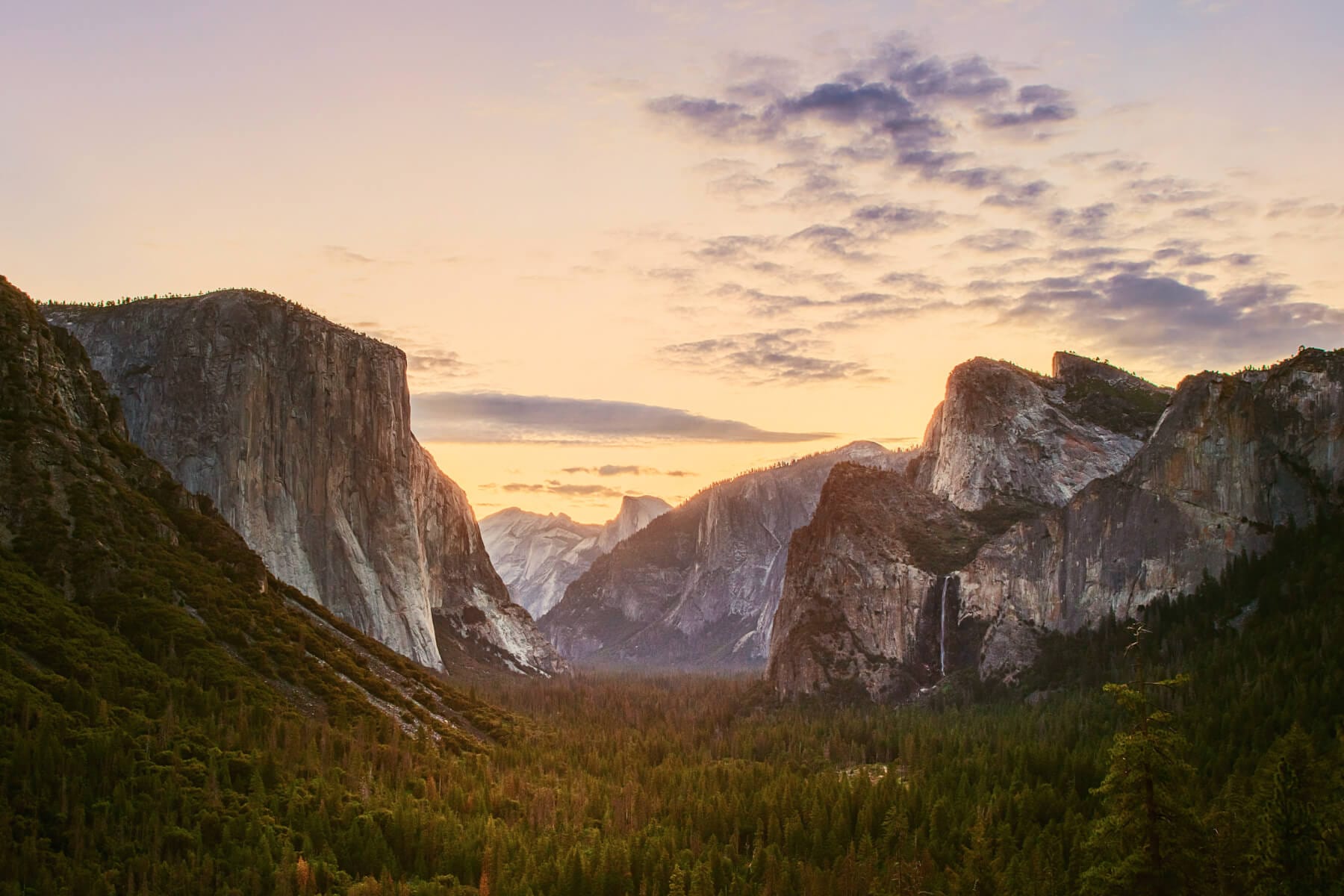 United States
 Mountains and sunset