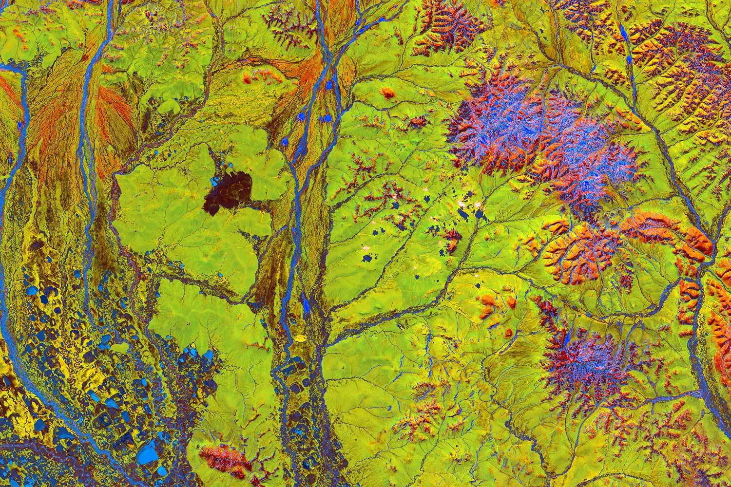 Aerial view of Chaunskaya Bay, Russia