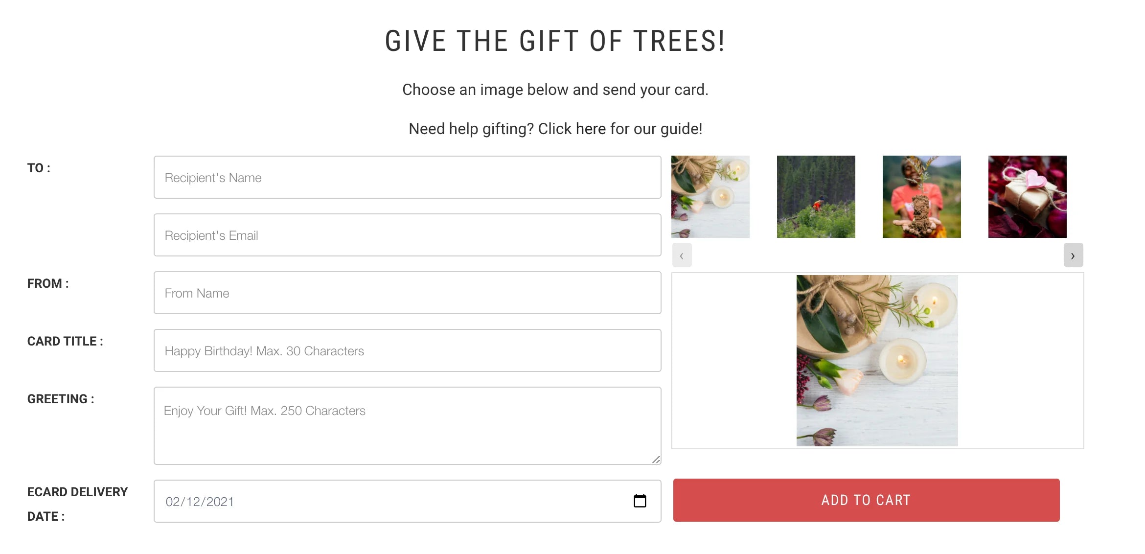 gift trees screenshot 