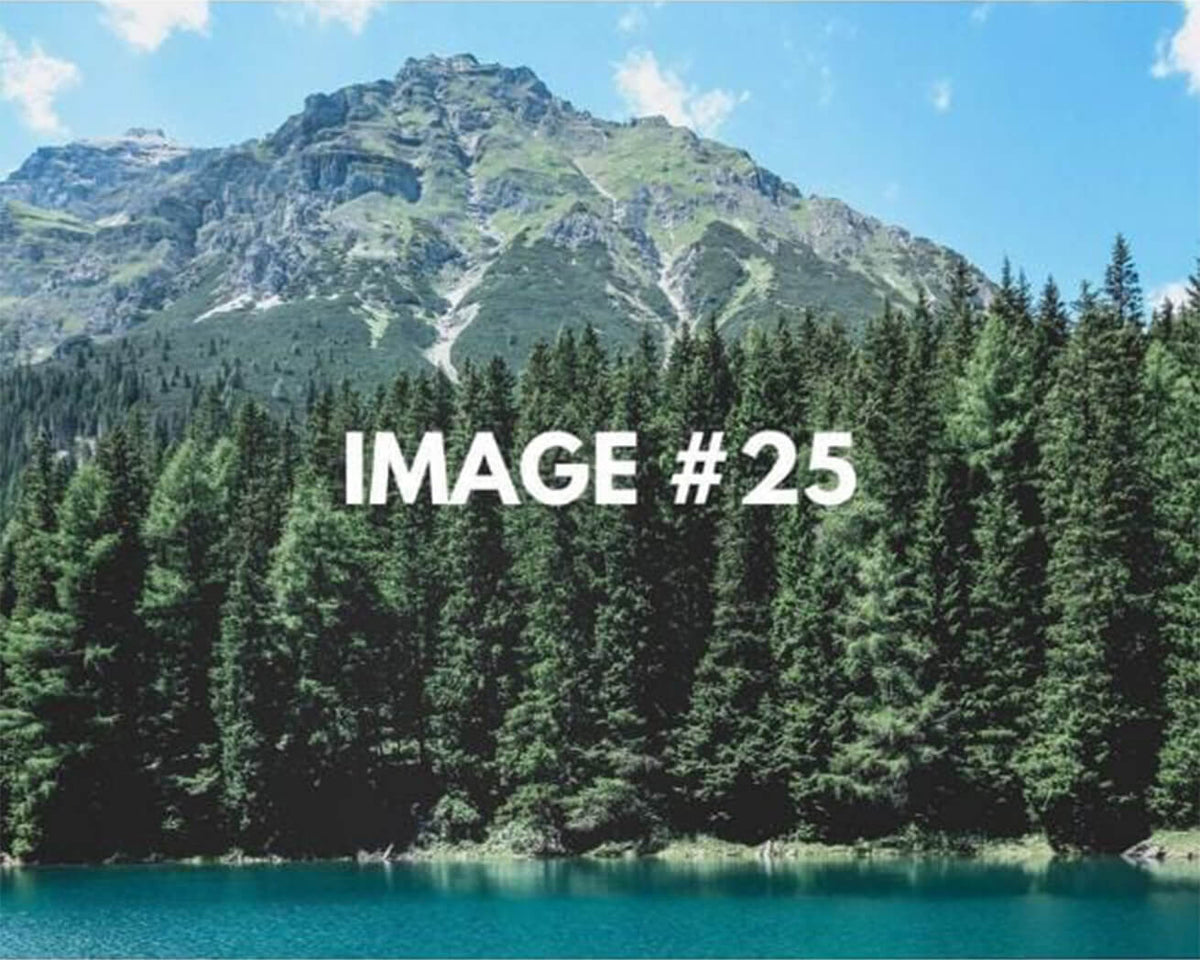 Custom greeting card image 25 - Trees and mountains