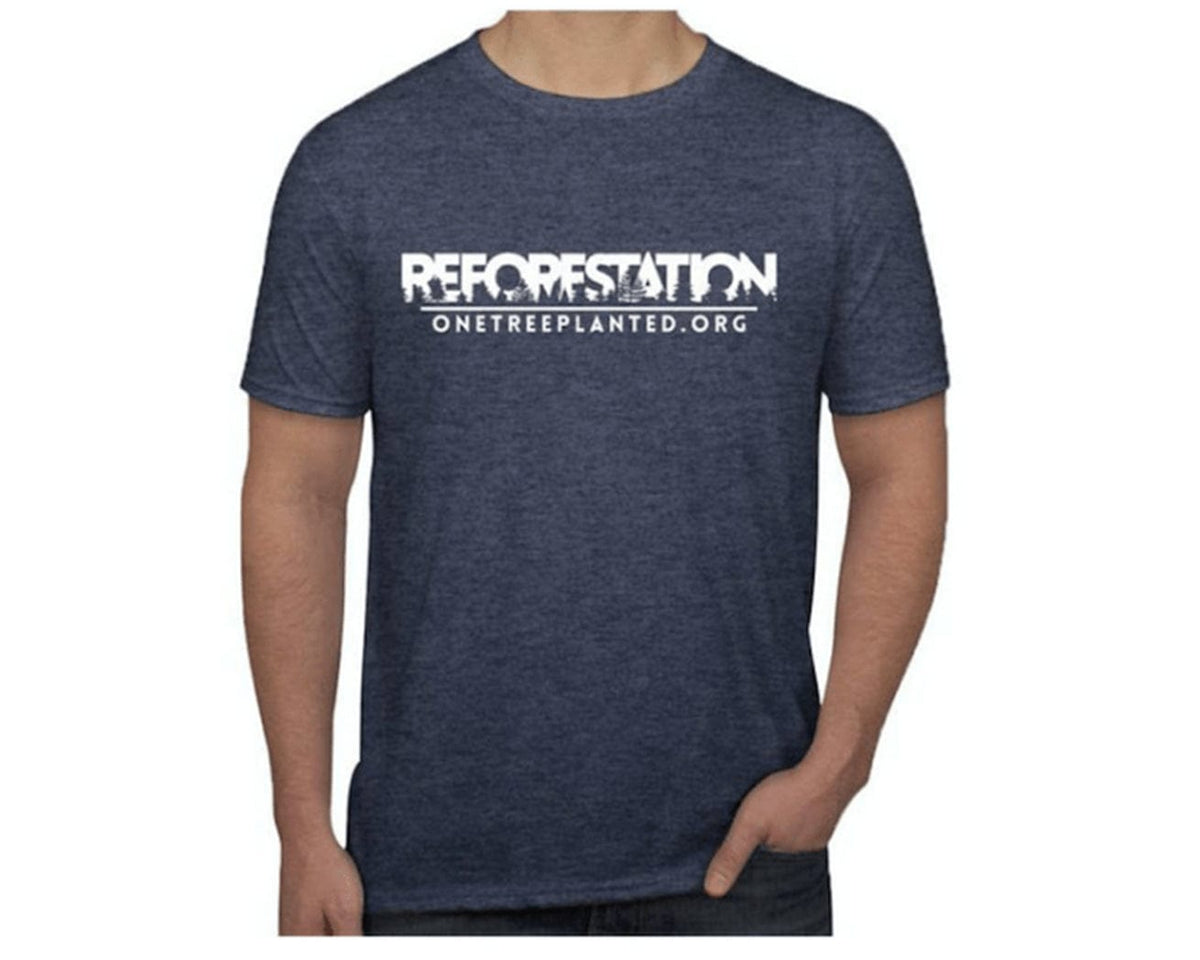 Reforestation T-shirt white backdrop